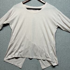 Athleta Shirt Womens S Cloudlight Twist Back Light Pink Athletic